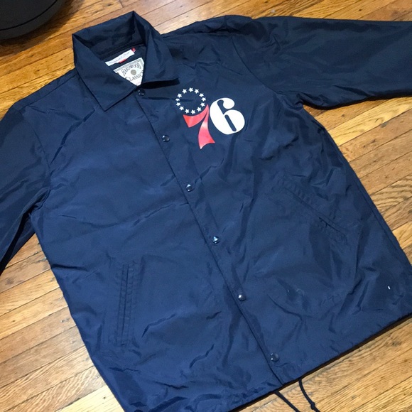 mitchell and ness sixers jacket